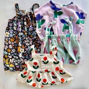 2-3Y Toddler Girl Shirts | Tinycottons + Bobo Choses + CottonOn Floral Top Lot